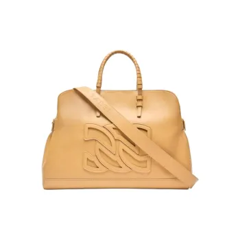 Casadei Calfskin One Shoulder Handbag Women's Umber