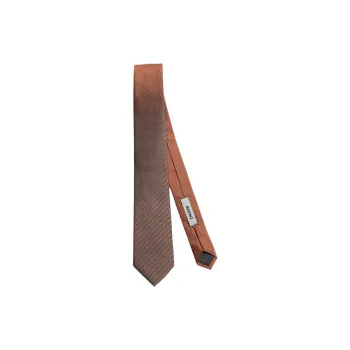 DIKENI Mulberry Silk Ties Men's Gray Jacquard/Coffee Jacquard