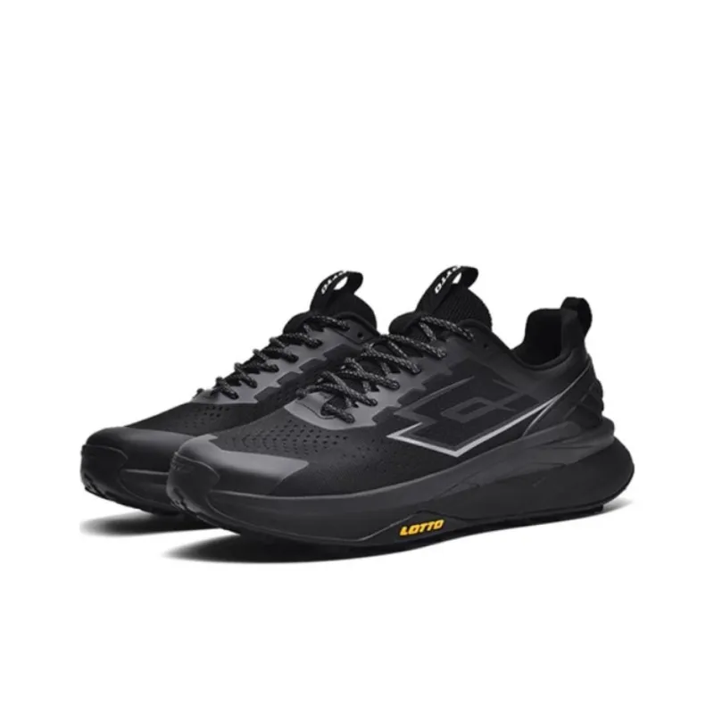 LOTTO Anti Slip Wear Resistant Low Top Hiking Shoes Men's Black-1