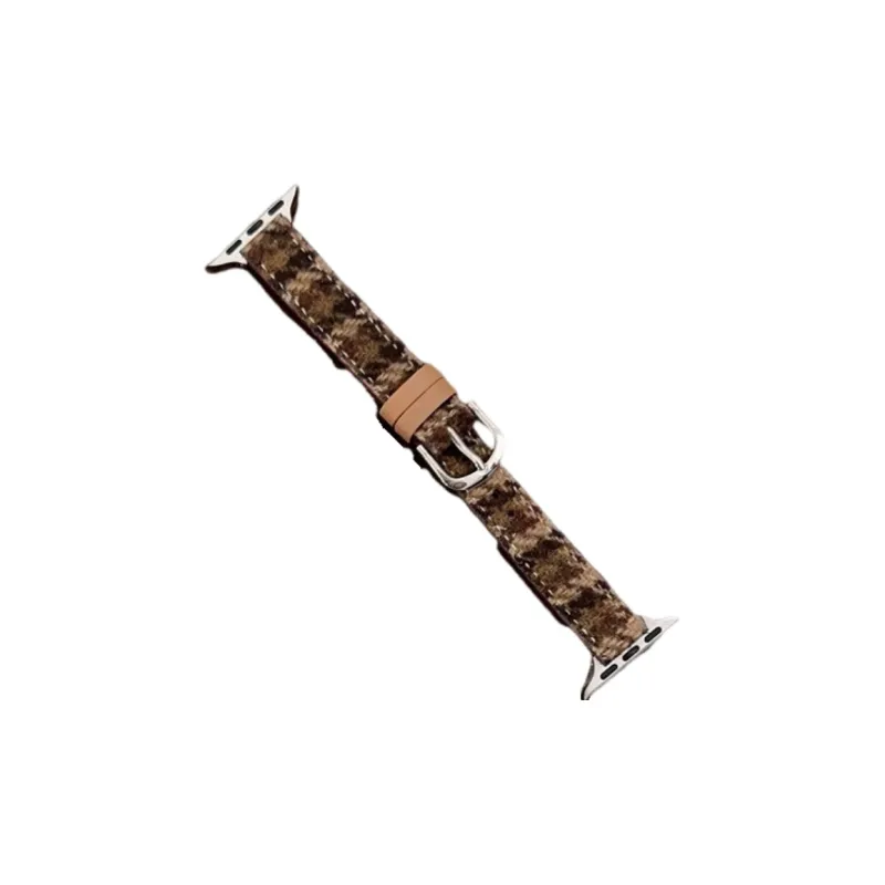 Warbler Dew Apple Compatibility Watch Band Leather Material-1