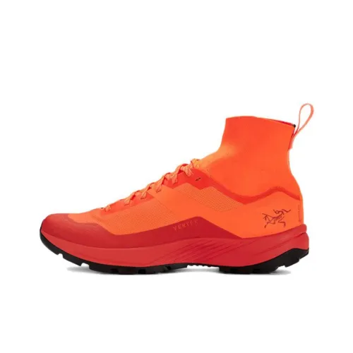 Arcteryx Verte Anti Slip Wear Resistant Breathable Lightweight High Top Running Shoes Unisex Orange