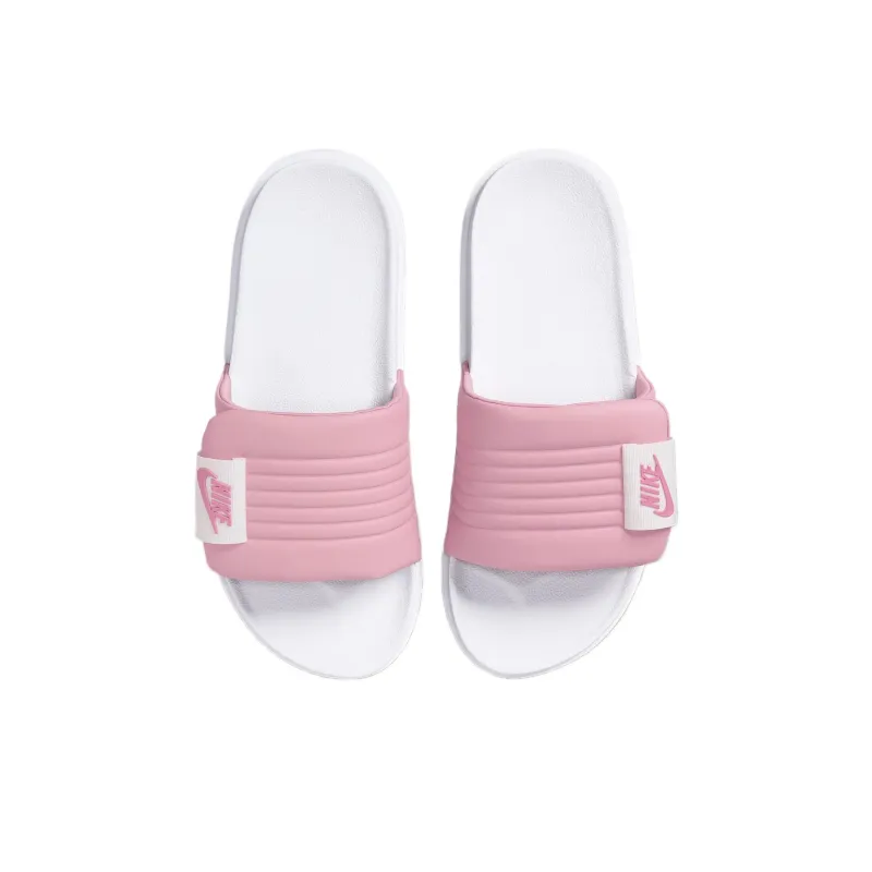 Nike Offcourt Adjust Slide Slip Resistant Slide Slippers Women's White Pink-2