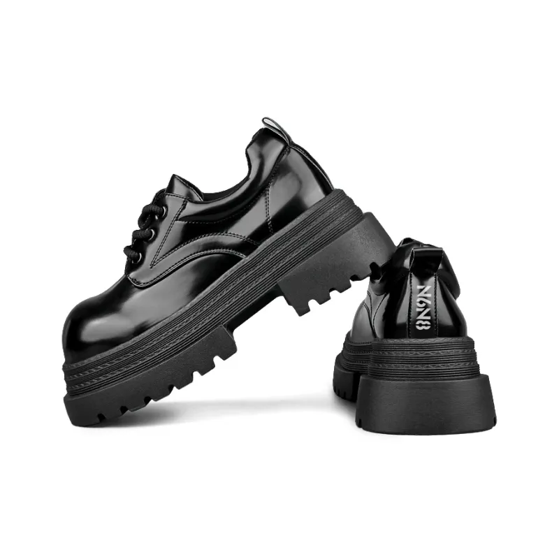 N6N8 Casual Single Shoes Chunky Heel Women's-10