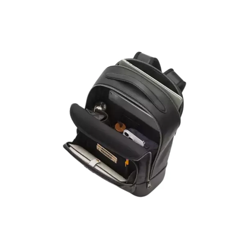 COACH Smooth Calf Leather Backpack Tubas Men's Black-2