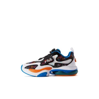 MSGM x FILA KIDS BOA Breathable And Wear-resistant Low-Top Kids' Running Shoes Black/Catalog Blue Teenagers