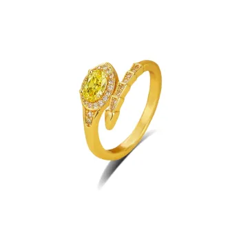 Shiban Alloy Zircon Rings Unisex