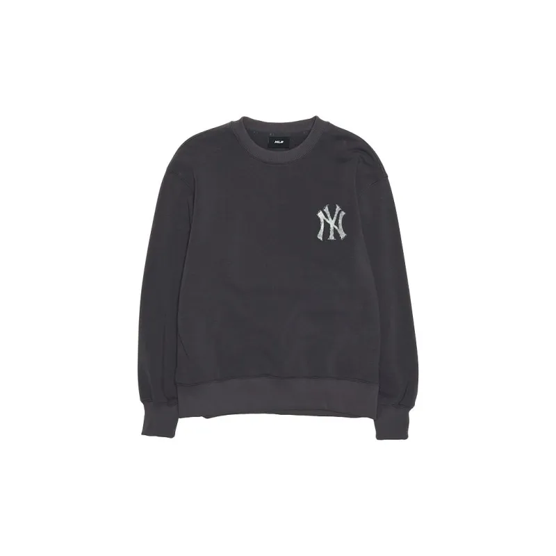 MLB New York Yankees Sweatshirt Unisex Charcoal Gray-0