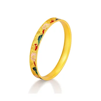 Diamond International Foot Silver 990 Bangles Women's