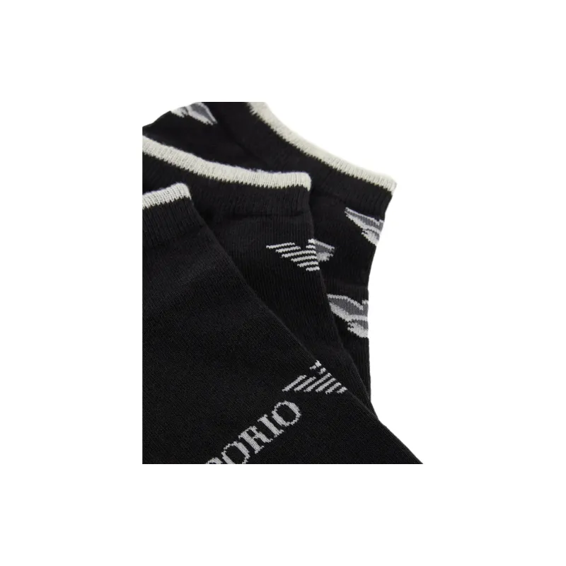 EMPORIO ARMANI 3 Pack Short Boat Socks-1