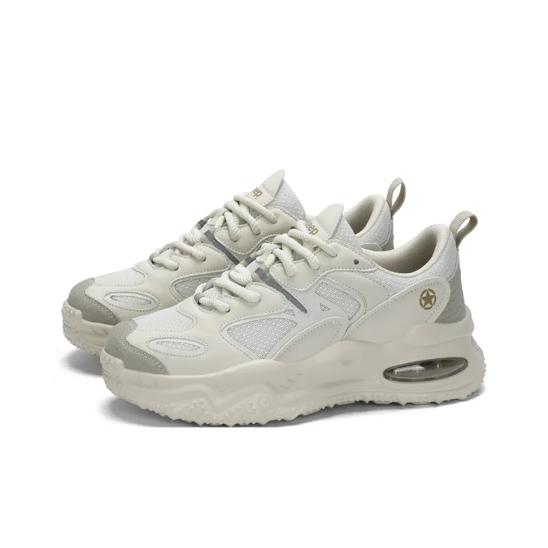 JEEP SPIRIT Slip Resistant, Abrasion Resistant, Breathable, Lightweight Low Top Casual Shoes Men's White-3