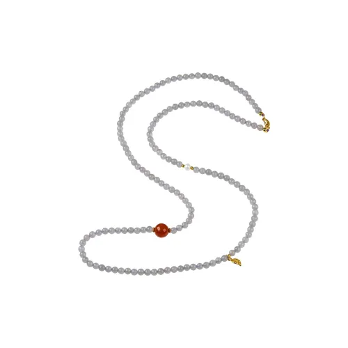 Linguanying Hetian Jade Necklaces Smoky Purple Women's