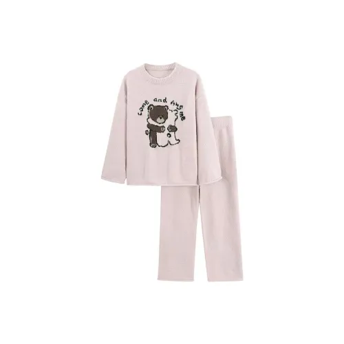 WANANNI Pajama Set Women's Cream Pink
