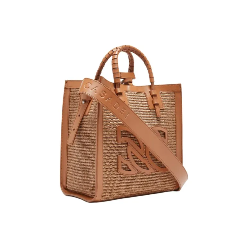 Casadei Baurivage Woven Top Handle Bag-1