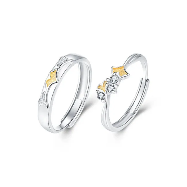 GLOIRE S925 Silver Rings Unisex Gentle Elegant Niche Design Advanced Touch Romantic Date Versatile Commute Style-0