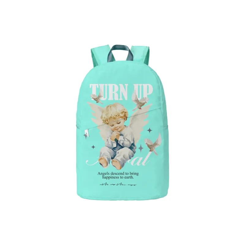 TURN UP Polyester Backpack Regular Unisex Blue-0