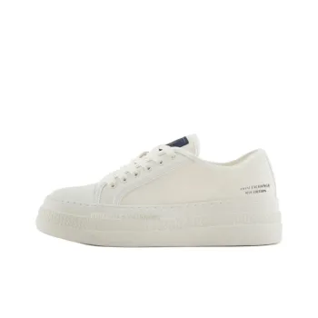 ARMANI EXCHANGEAE Low Top Canvas Shoes Women's White