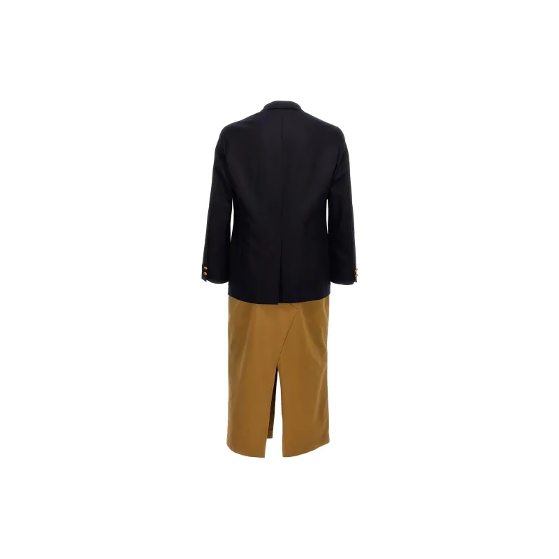 JUNYA WATANABE Two Material Single Breasted Coat-1