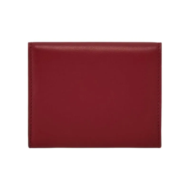 FERRAGAMO Calfskin Wallet Women's Red-1
