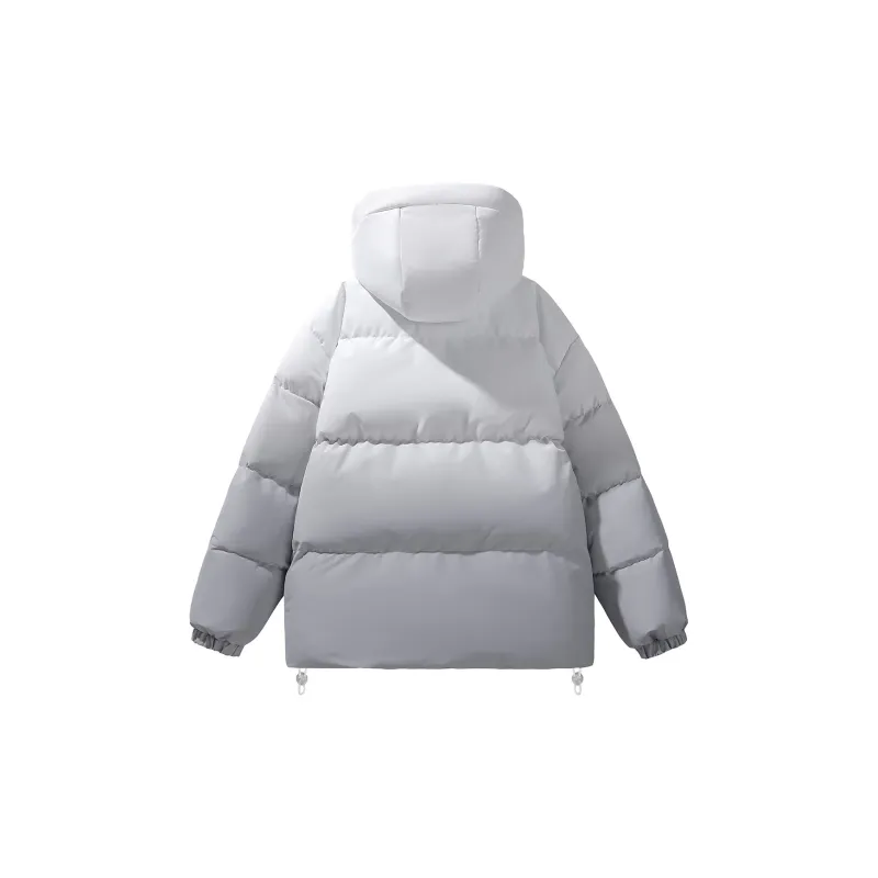 Warrior Puffer Jacket Unisex Gray-3