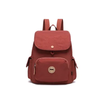 SEPTWOLVES Fabric Backpack Women's Brick Red