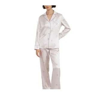 SILKY MIRACLE x YOYOKULALA FW24 Pajama Set Women's Bowknot Spray Painting