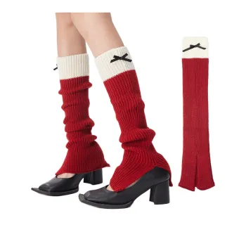 JIAZINI Knee High Socks Women's 1 Pack Red