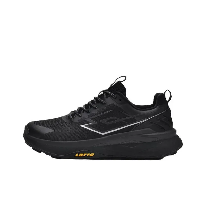 LOTTO Anti Slip Wear Resistant Low Top Hiking Shoes Men's Black-0
