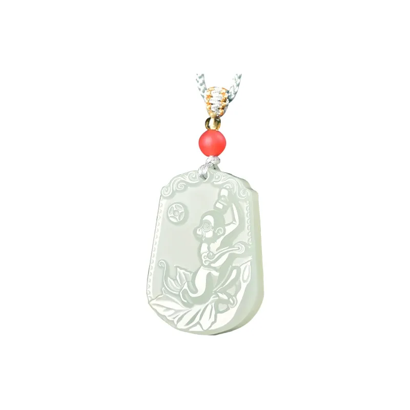 KUNYUYAO Hetian Jade Pendants Pale Greenish White Jade Unisex-120