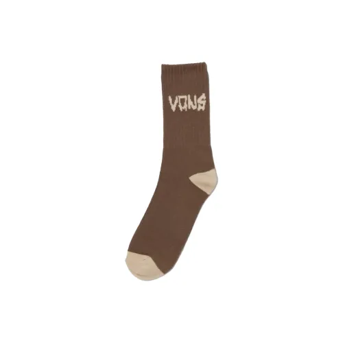 Vans Mid-Calf Socks Men's 1 Pack Brown