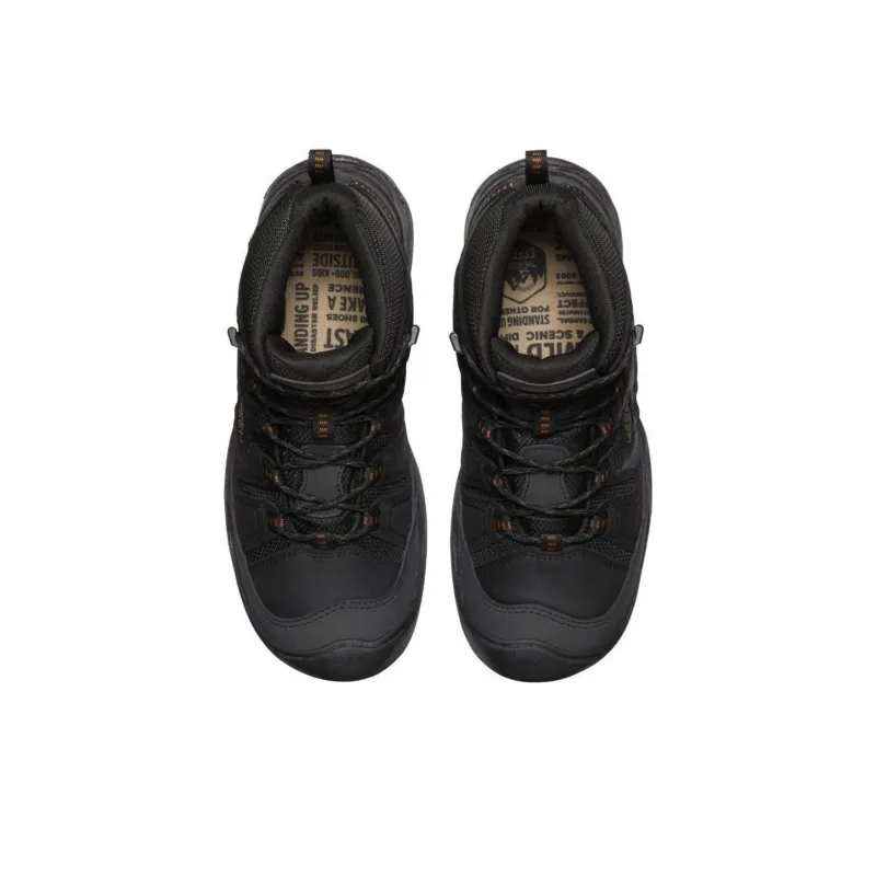KEEN Circadia Anti Slip Wear Resistant High Top Hiking Shoes Unisex Black-3