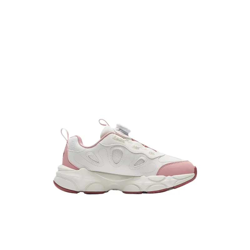 Antakids Anti Slip Wear Resistant Low Top Kids Lifestyle Shoes Ivory White/Rose Pink/Stardust Red Teenagers-1