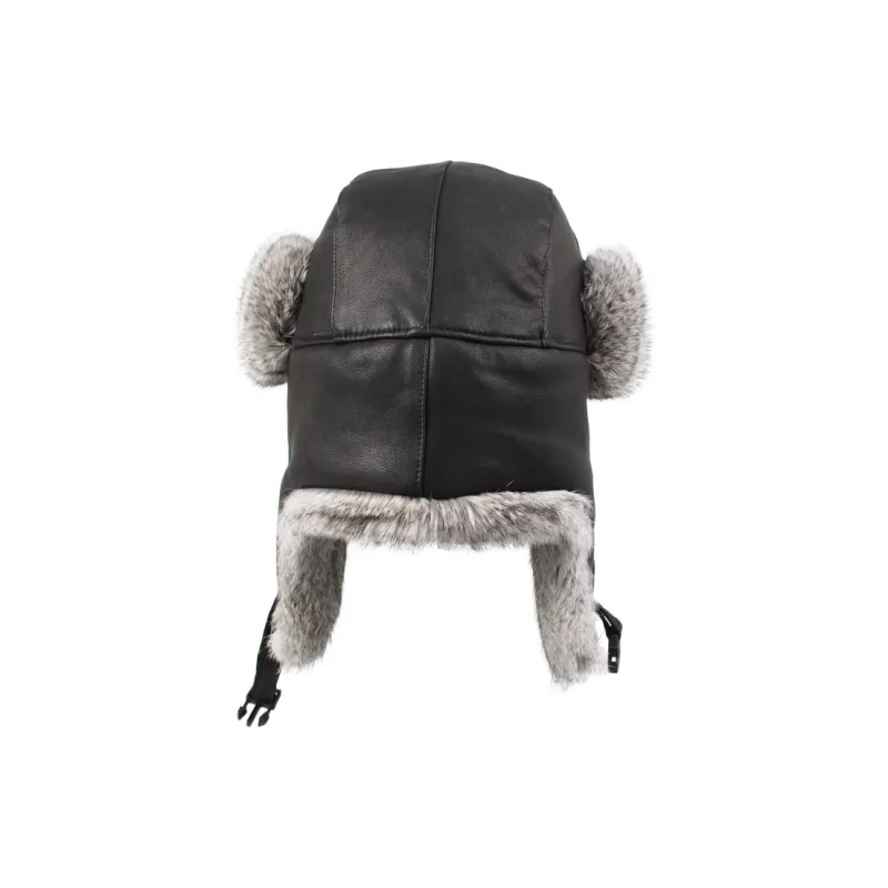 KENMONT Goat Leather Trapper Hats Men's-3