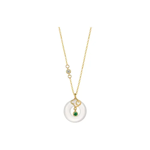 Emerald Chalcedony Necklaces Women's