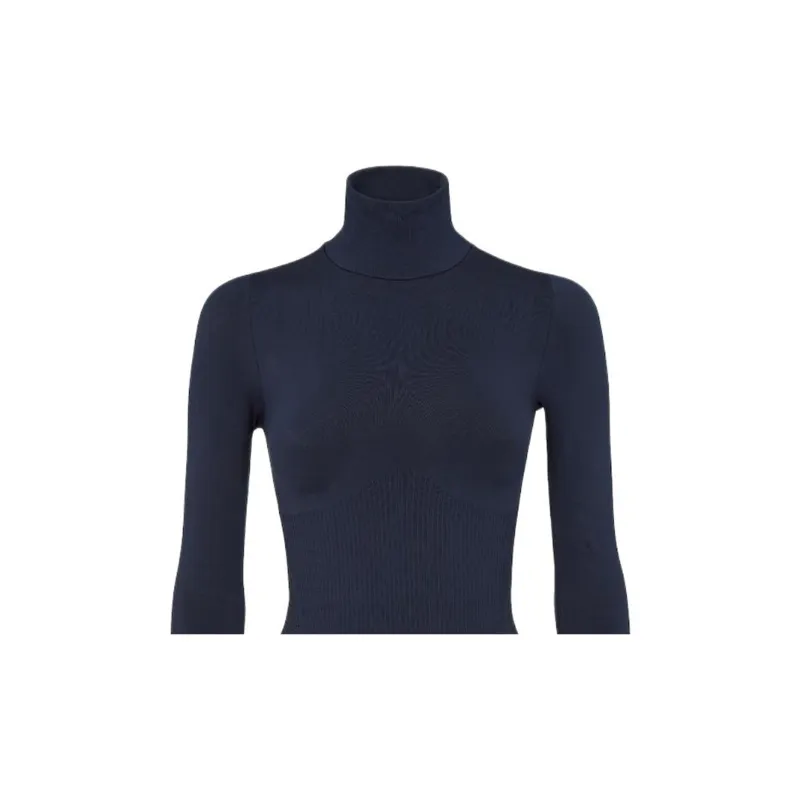 FENDI High Neck Ribbed Knit Ski Jumper-2