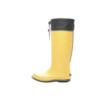 MoonStar Water-Resistant Wear-Resistant Slip-Resistant Rain Boots Unisex Yellow