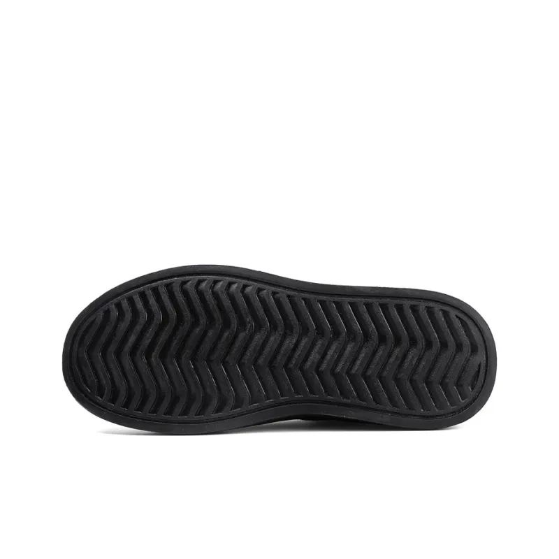 CVOJOO Ankle Boots Low Heel Men's Black-5