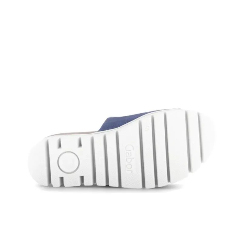 Gabor Abrasion-Resistant Slide Slippers Unisex Blue-5