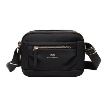SEPTWOLVES Fabric Crossbody Bag Medium Size Women's Black