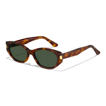 MK MINGKU Plate Frame Cat Eye Sunglasses Unisex
