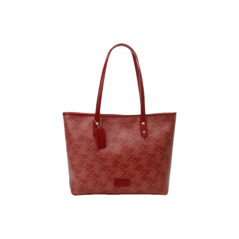 OTA PU Litchi Grain Pendant Shoulder Bag, Shopping Bag, Shoulder Bag Regular Women's Multicolor-0