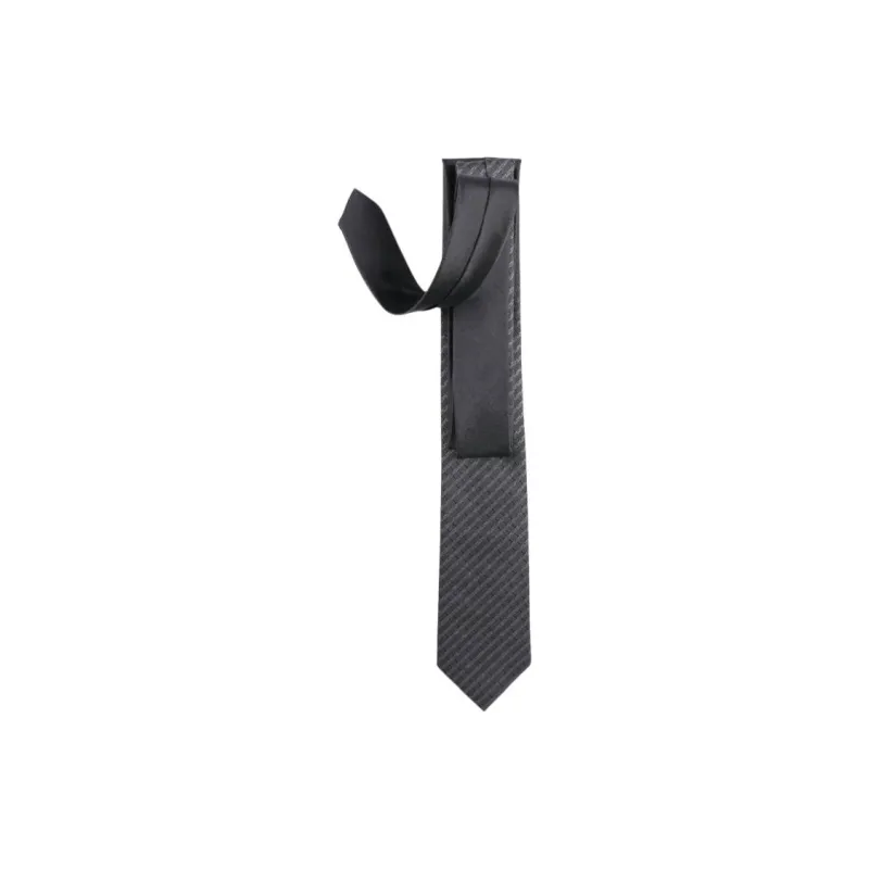 DIKENI Mulberry Silk Ties Men's Gray Jacquard/Coffee Jacquard-0