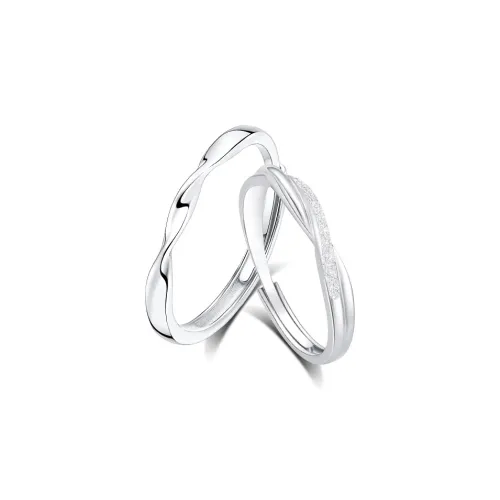 TAMINA Hetian Jade Rings Pale Greenish White Jade Womens