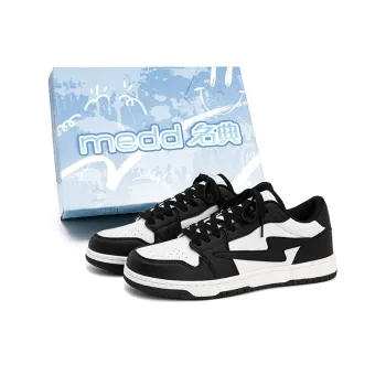 Medd Non slip Lightweight Low Top Skateboard Shoes Unisex Box