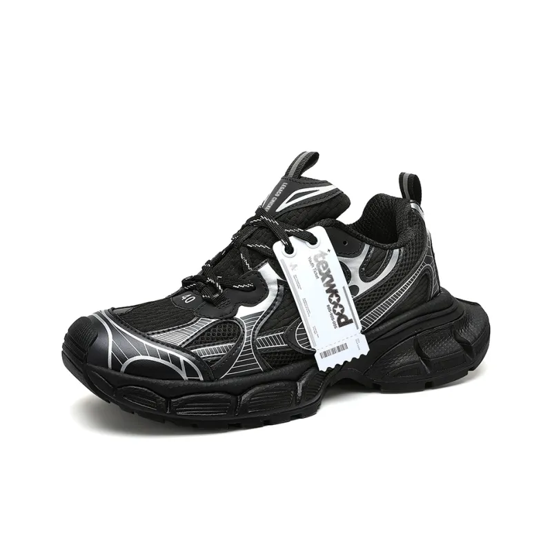 TEXWOOD Anti-Slip Wear-Resistant Breathable Height Increasing Low-Top Chunky Sneakers Unisex-20