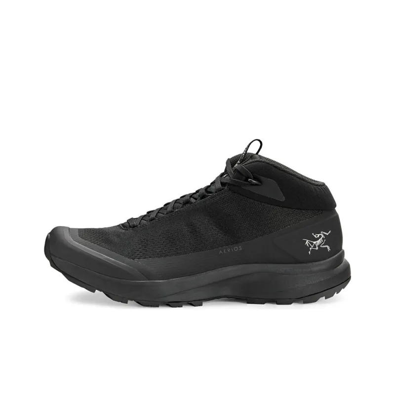 Arcteryx Aerios Cushioning, Wear Resistant Mid Top Outdoor Shoes Men's Black-0