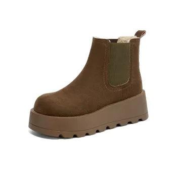 La Chapelle Short Snow Boots Women's Khaki