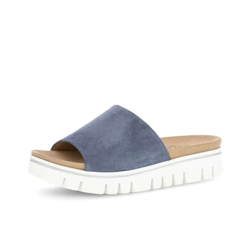 Gabor Abrasion-Resistant Slide Slippers Unisex Blue-1