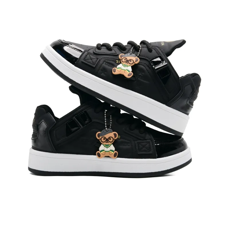 Teddy Bear Collection Slip Resistant And Abrasion Resistant Support Low Top Skateboard Shoes-8