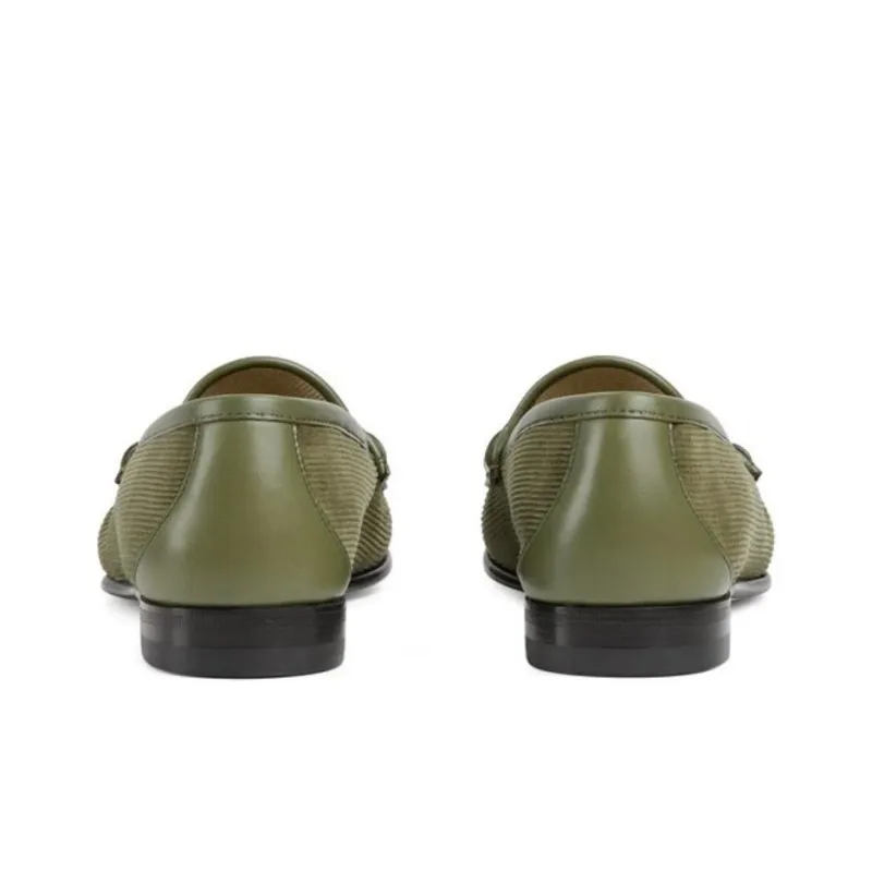GUCCI Horsebit 1953 Loafers Women's Dark Green-4
