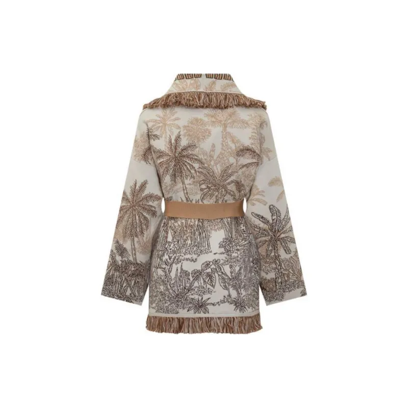 Alanui Jungle Toile De Jouy Long Sleeved Cardigan-1